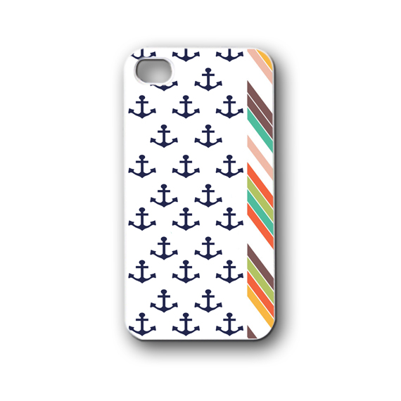 Colorful Chevron Anchor - Iphone 4/4s/5/5s/5c, Case - Samsung Galaxy S3/s4/note/mini, Cover, Accessories,gift