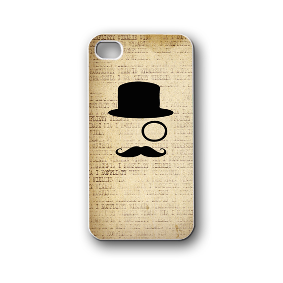 Monocle Mustache Gantleman - Iphone 4/4s/5/5s/5c, Case - Samsung Galaxy S3/s4/note/mini, Cover, Accessories,gift
