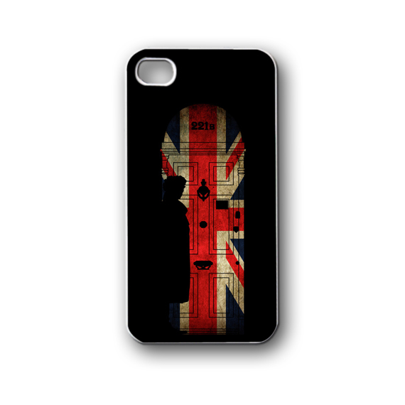 Sherlock Holmes Door 221b United Kingdom Flag - Iphone 4/4s/5/5s/5c, Case - Samsung Galaxy S3/s4/note/mini, Cover, Accessories,gift